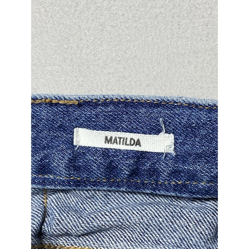 MNG Mango Matilda Wide Leg Jeans Women's US‎ 6 Blue High Rise - Picture 7 of 14